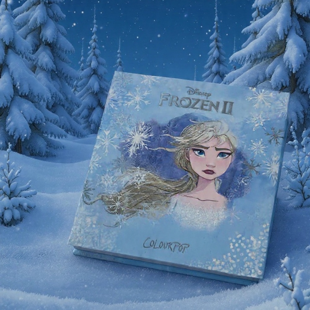 Frozen 2 Elsa Pressed Powder Eyeshadow Pallet by Colourpop Limited Edition